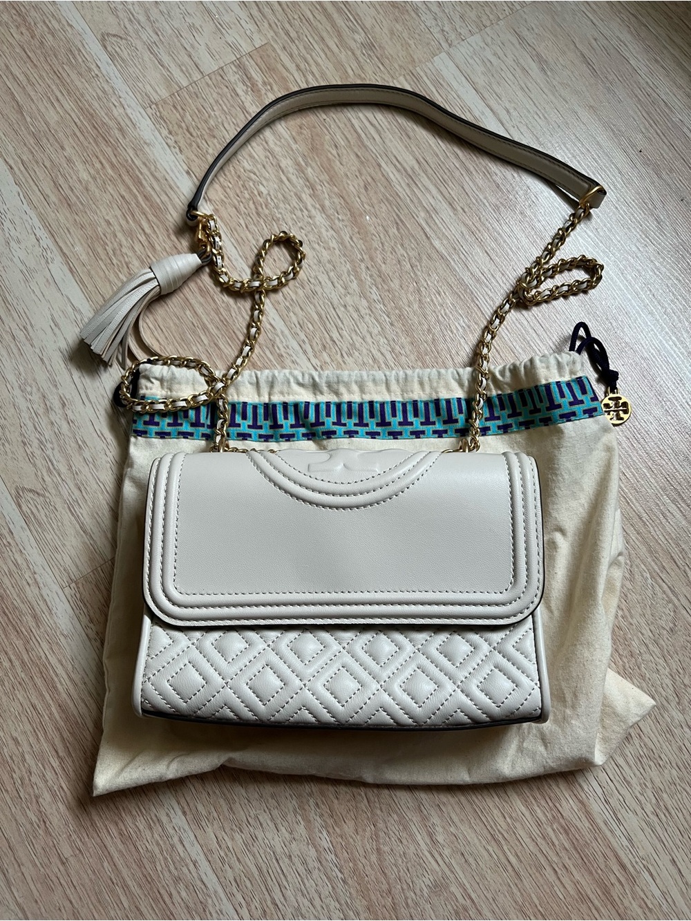 White Quilted Handbag